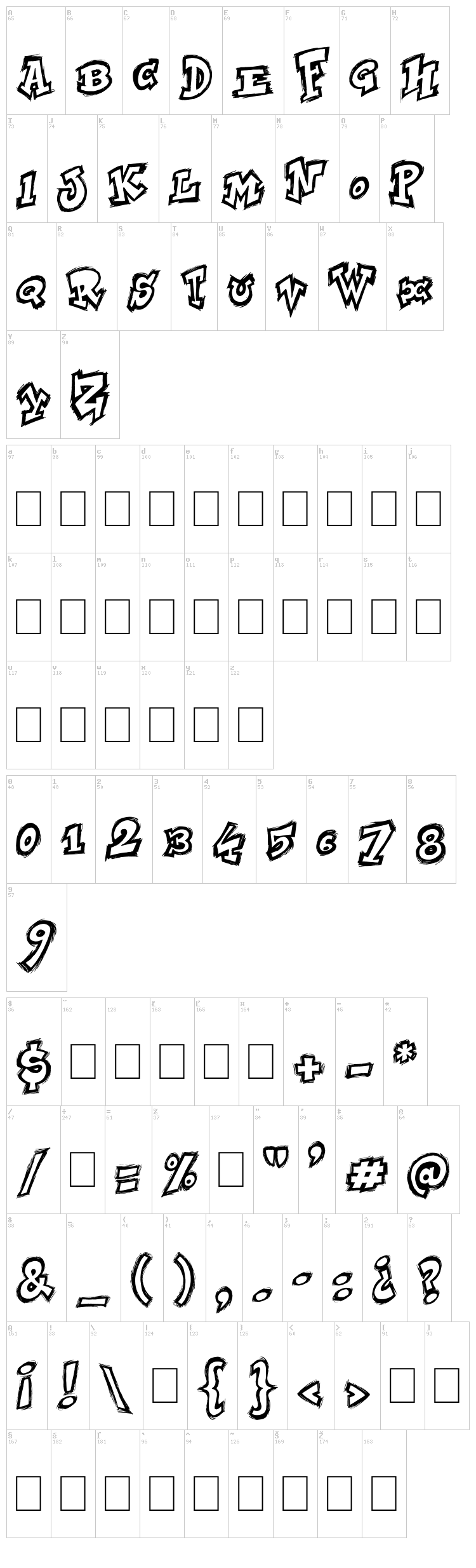 NYC Zone 123 font map